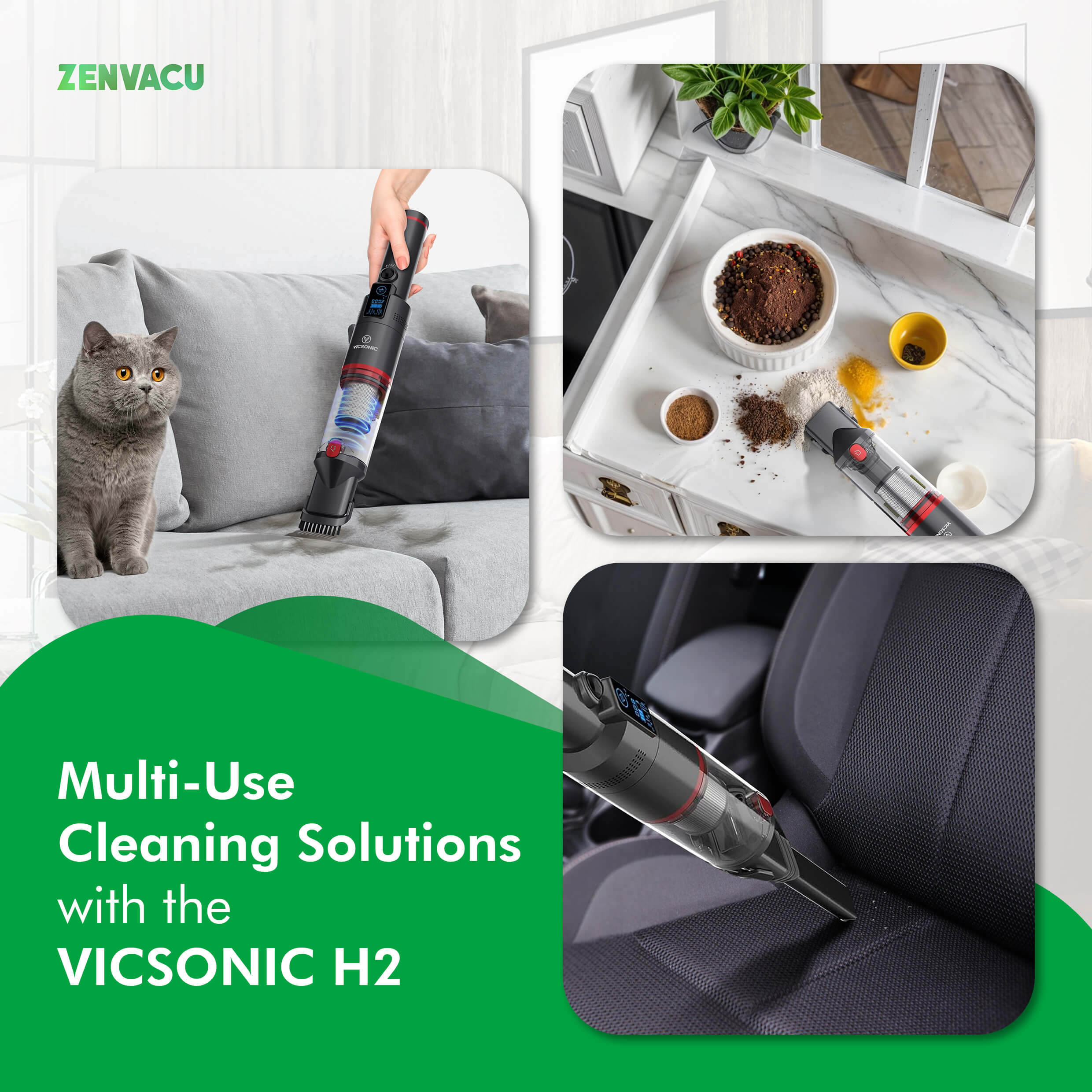 Vicsonic H2 Kruimeldief - ZenVacu